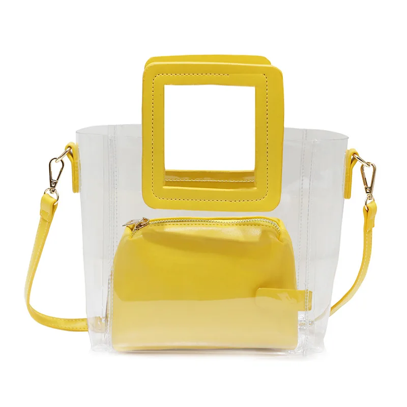 

2020 Spring New Style WOMEN'S Shoulder Bag PVC Korean-style Transparent Bag Women's Mobile Phone Bag Bucket WOMEN'S Bag