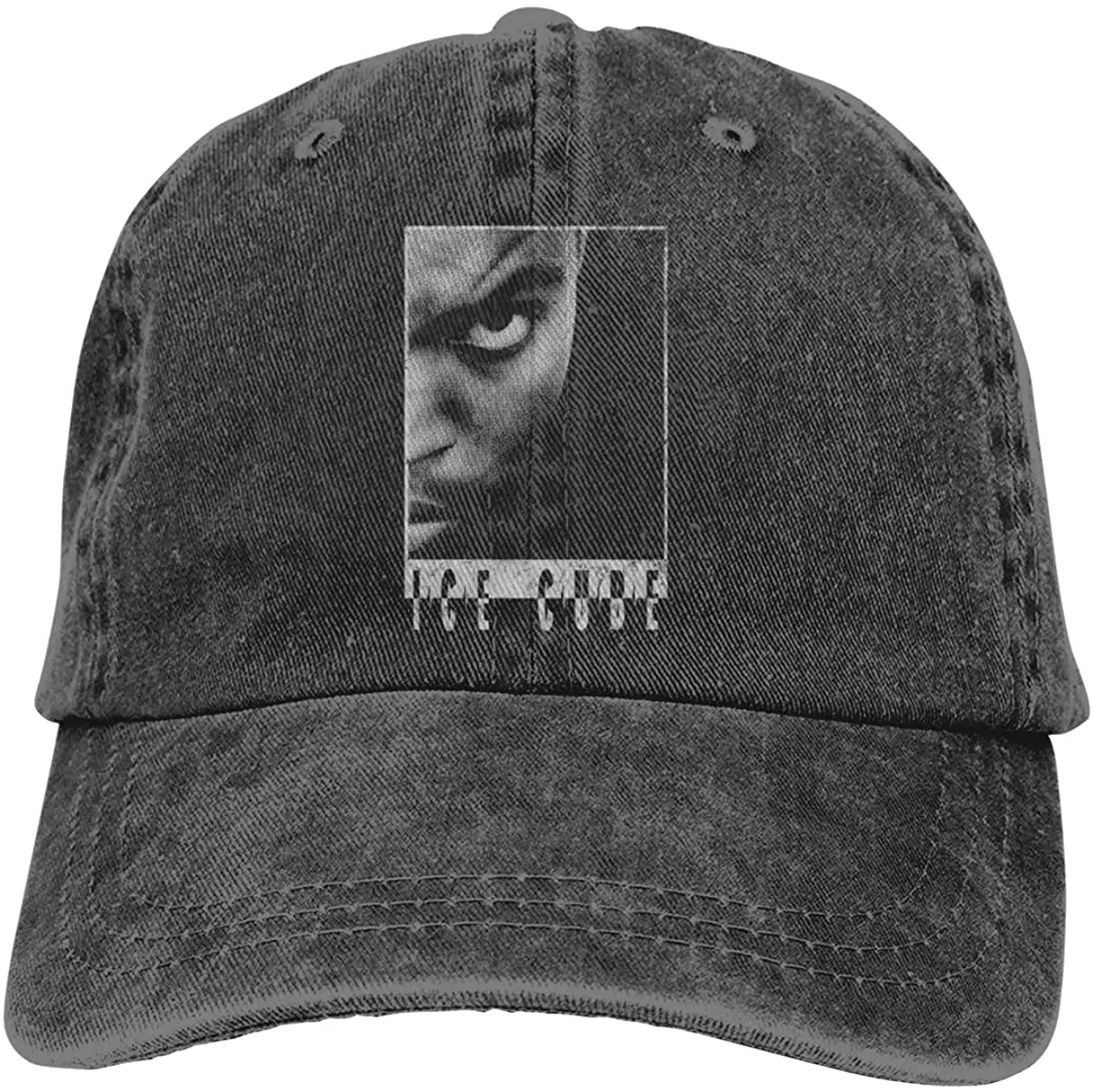 

Ice Cube 'Half Face' Adjustable Unisex Hat Baseball Caps Black