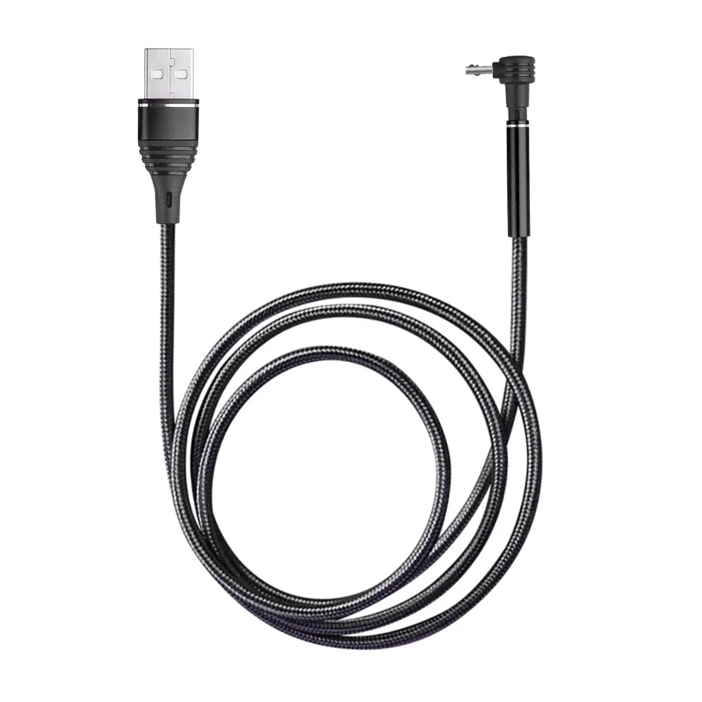 USB кабель Micro для передачи данных Android телефона Реверсивный нейлоновый шнур 90