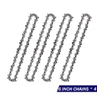 4 шт., 46 дюйма, зеркальная цепь, запасная мини-стальная цепь для цепной пилы, электропила для обрезки, аксессуар, запасные части для садового инструмента