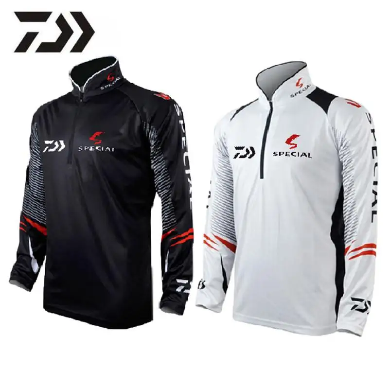 

2020 New style Fishing Clothes 5 Size Daiwa Clothing Long Sleeve Quick Dry Fishing Clothing Anti-UV Sunscreen Fishing Shirt