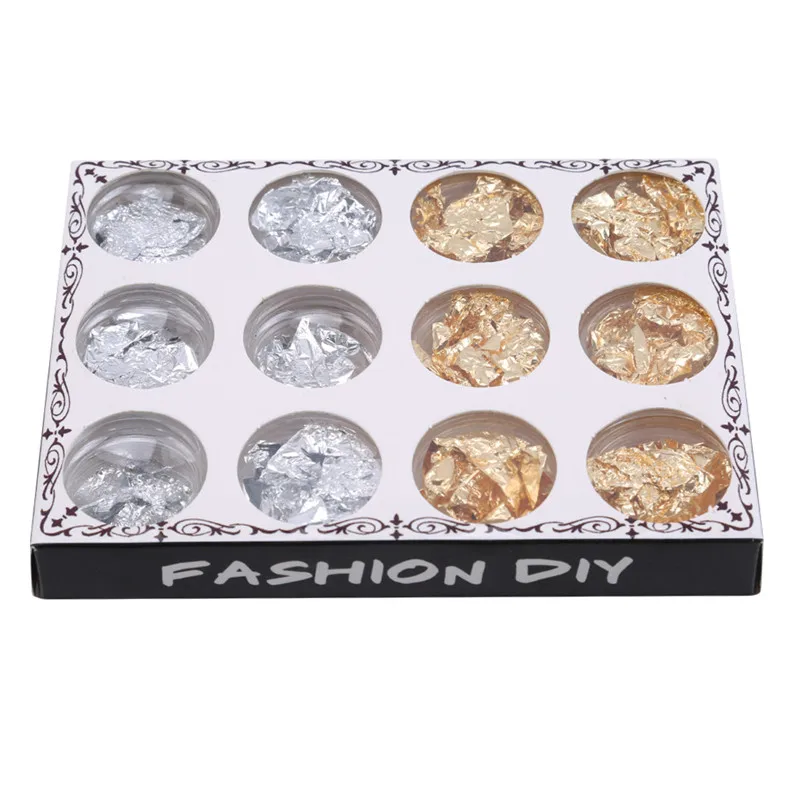 12 шт./кор. смешанные блестки для украшения ногтей Diy Дизайн Хрустальное стекло