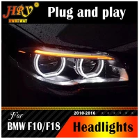 headlight for bmw f10 f18 headlights 2010 2016 for bmw 520i 525i 530i all led drl hid bi xenon auto accessories car styling