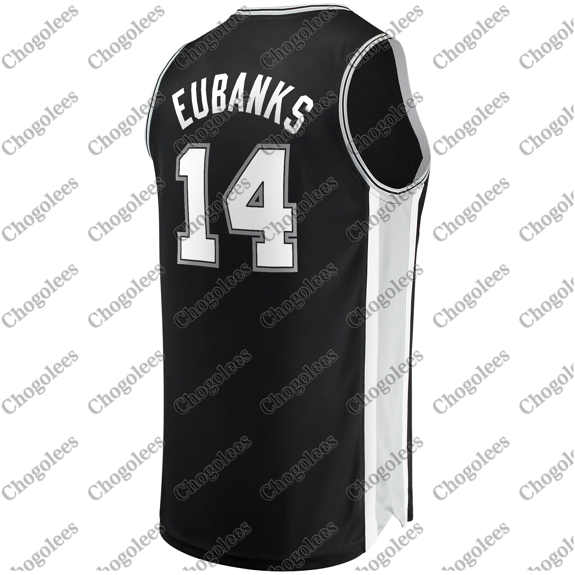 

Men Basketball Jersey Drew Eubanks San Antonio Branded Fast Break Player Jersey Icon Edition Black