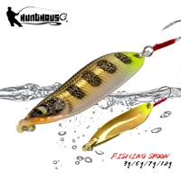 hunthouse metal jig spoon fishing lure sinking jigging spinners spinning rolling pesca 2 1g 3 4g 4 9g for pike trout fish tackle
