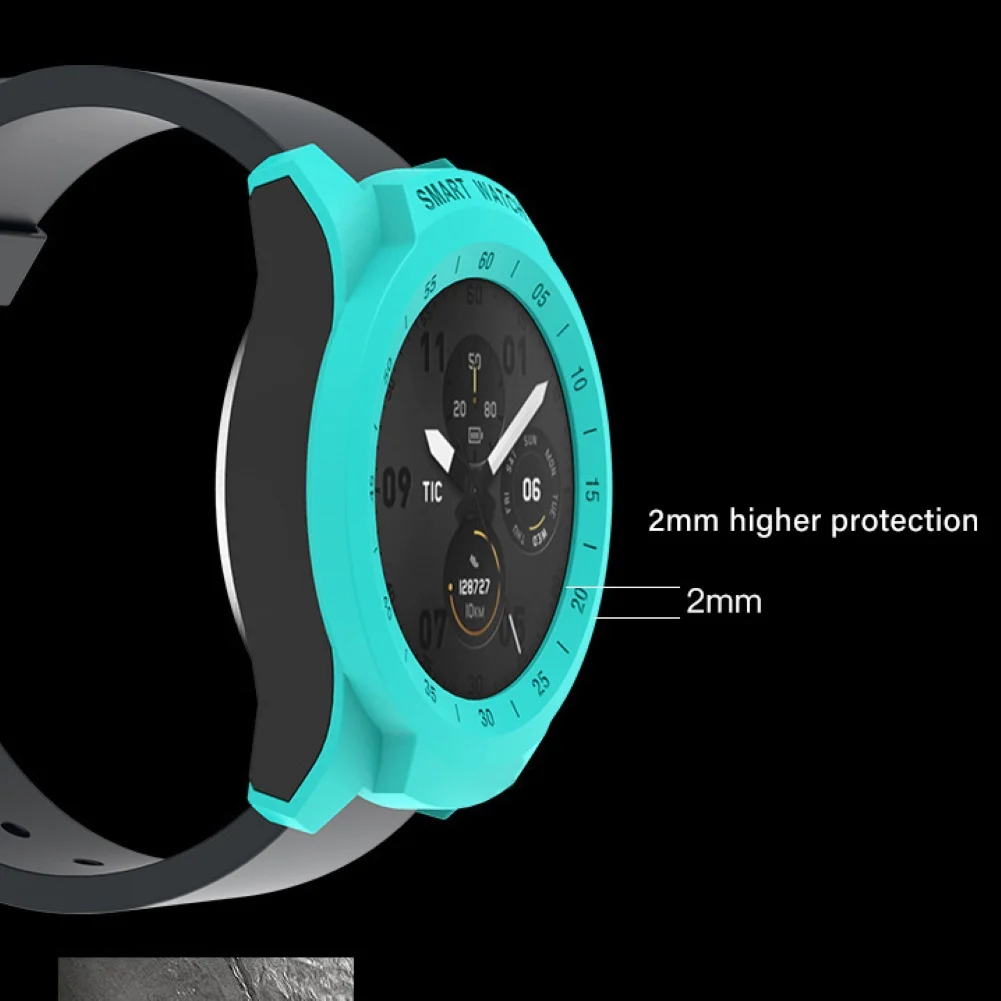 Однотонный защитный чехол бампер для смарт часов TicWatch Pro|Смарт-аксессуары| |