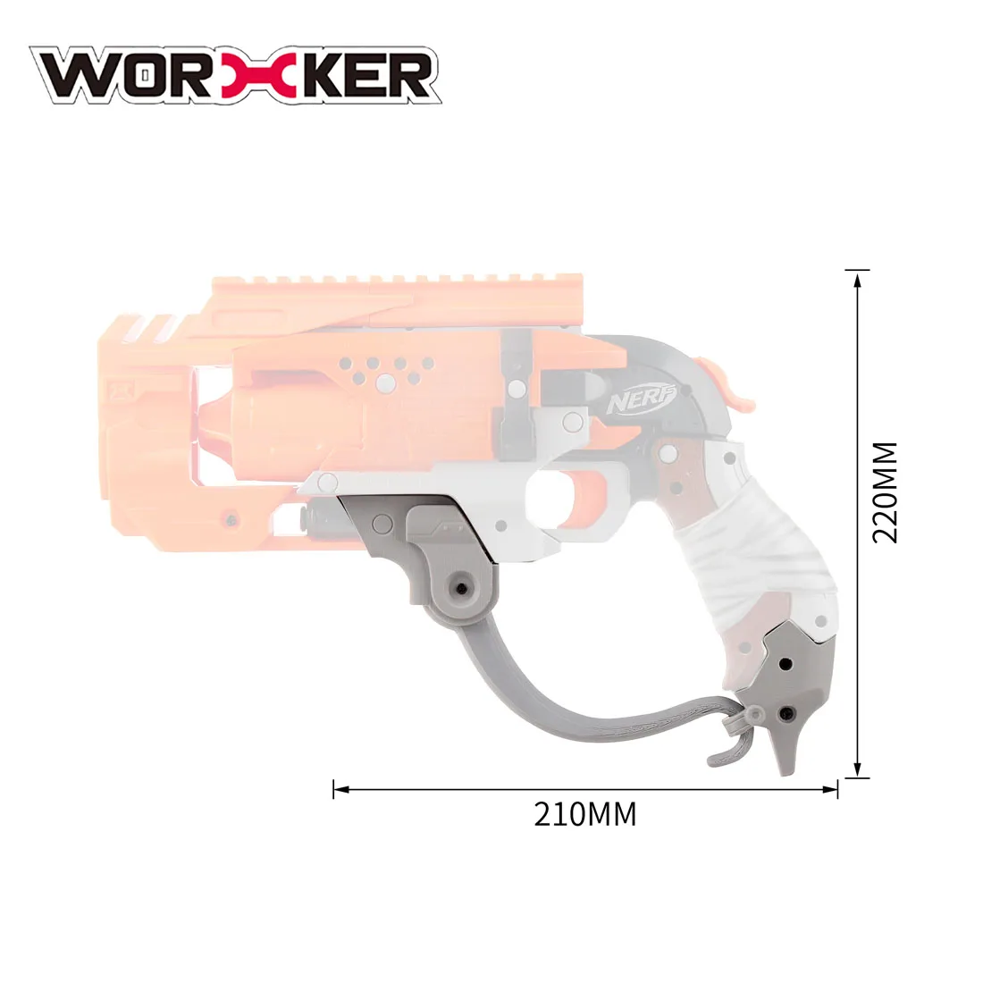Рабочий № 217 Handguard комплект для Nerf Hammershot-серый
