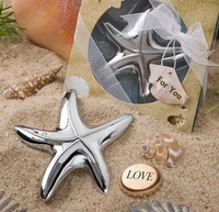 120pcslotfree shippingbeach wedding favors silver starfish design wine bottle opener party giveaway gift for guest sn2070