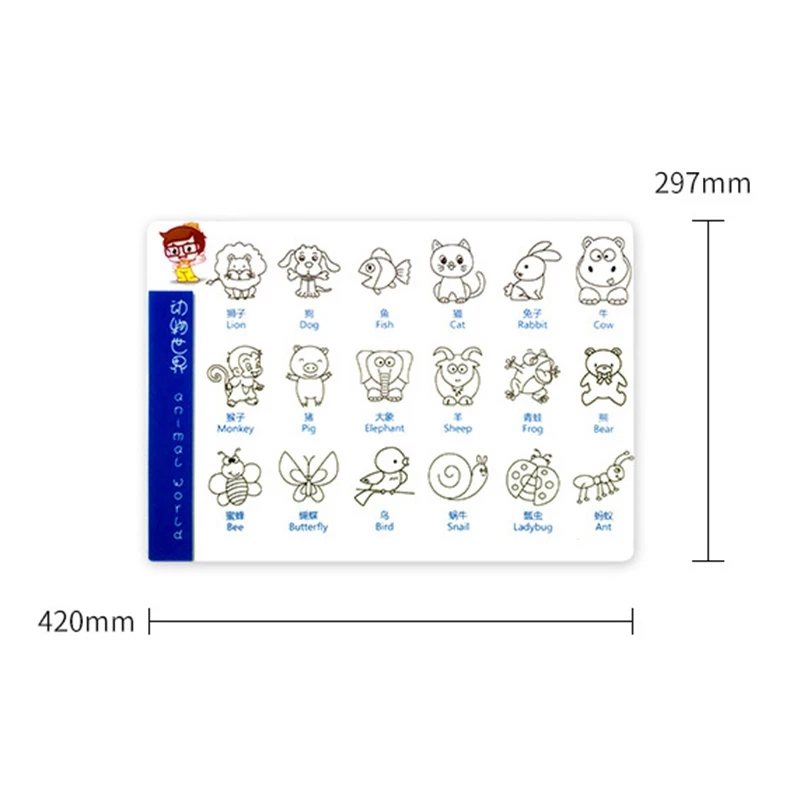 Детские салфетки можно мыть многофункциональные граффити коврики для рисования