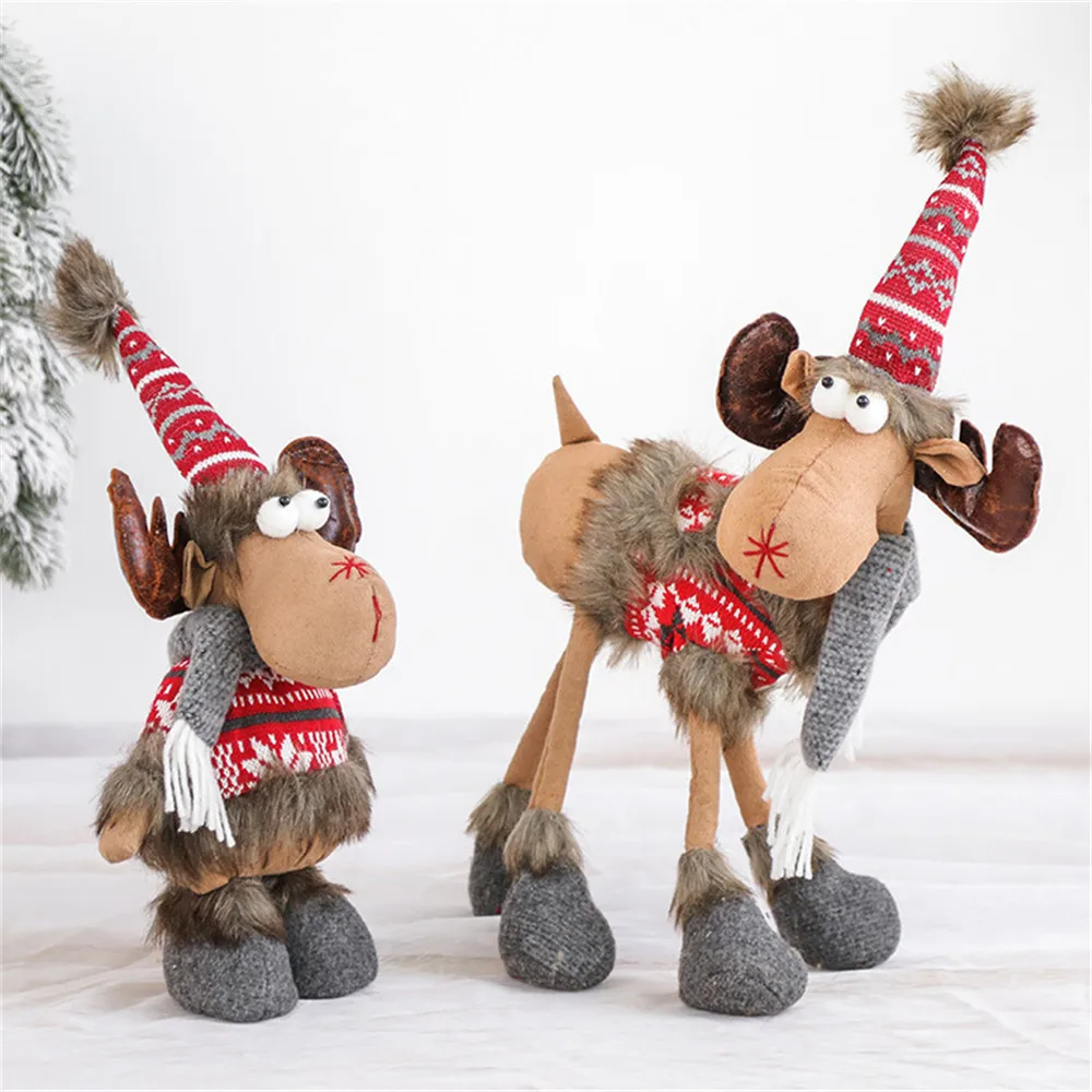 Рождественские куклы Санта Клаус снеговик лося игрушки Рождество