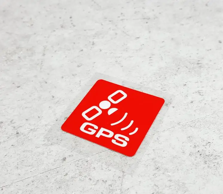 

5X5CM GPS Alarm SystemSticker Warning Lable Reflective Vinyl Decal For Car,Motorcycle ,Bike Scooter