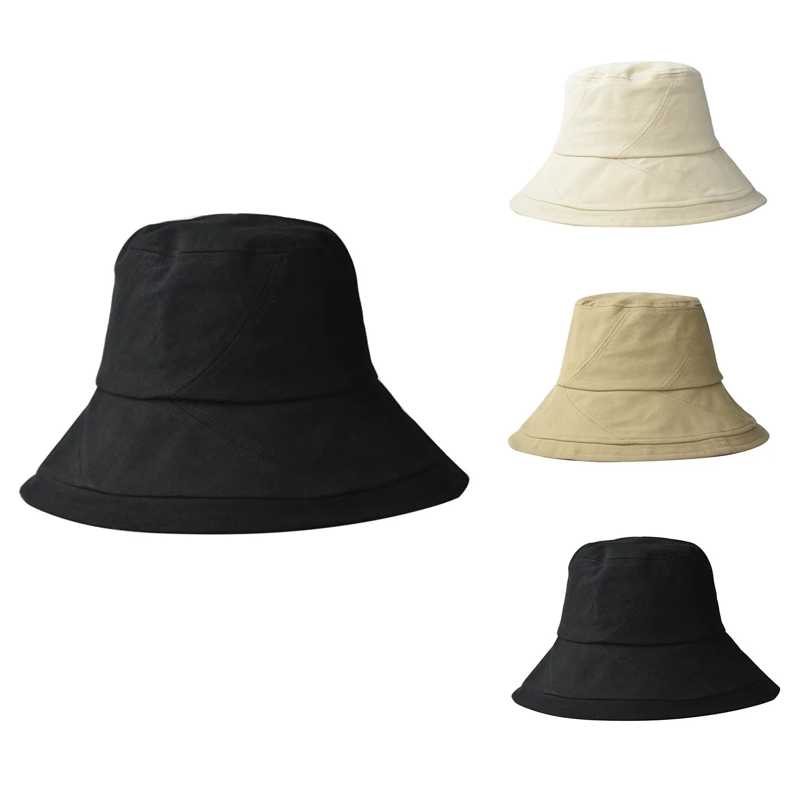 

Панама женская однотонная атласная для защиты от солнца, 2021