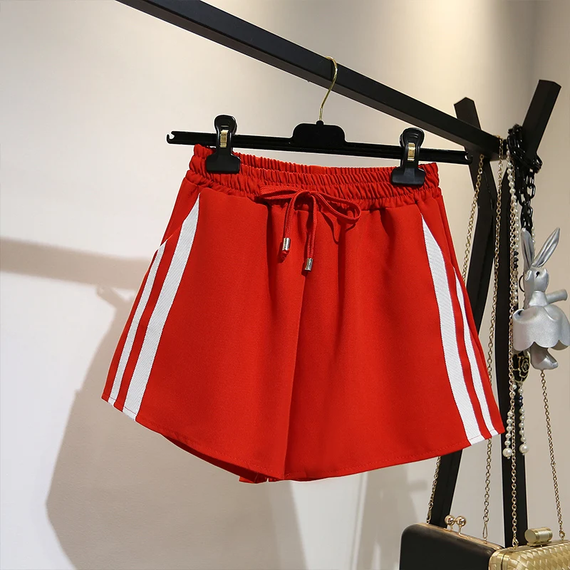 Шорты женские повседневные с широкими штанинами свободные уличные короткие