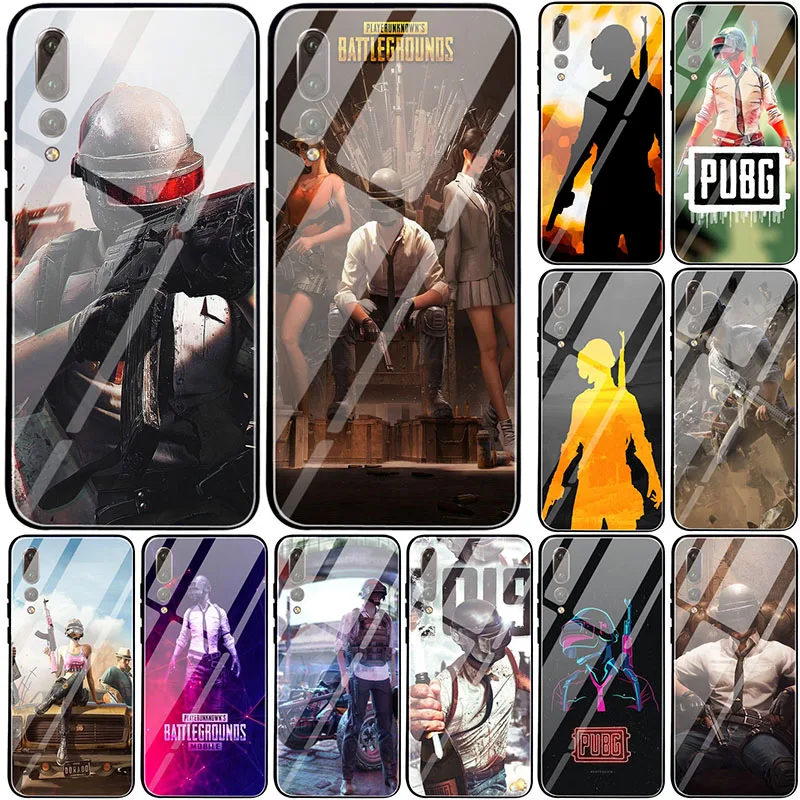 Чехол из закаленного стекла для Huawei Honor Y6 Y9 2018 2019 6X 8 8A 8X 9 9X 10 X10 Max Lite Bags Pubg