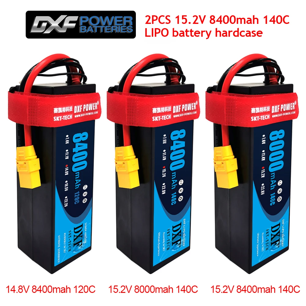 Жесткий Чехол для аккумулятора DXF Lipo 14 8 в 8400 мА/ч 120C/15 2 8000 140C 1:8 1:10 RC Truggy грузовик