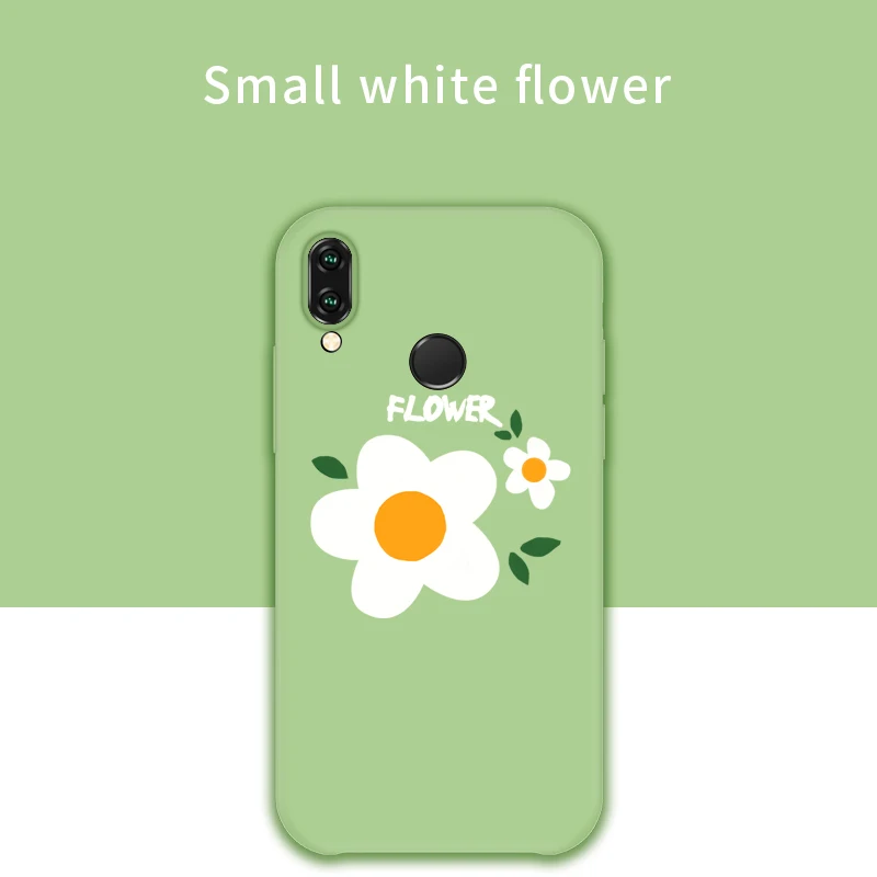 Small White Flower Силиконовый чехол ASINA с милыми цветами для huawei P20 P30 Lite Pro, прозрачный чехол с фруктами для huawei Honor 8X10 mate 20 Pro Fundas - Цвет: Small White Flower
