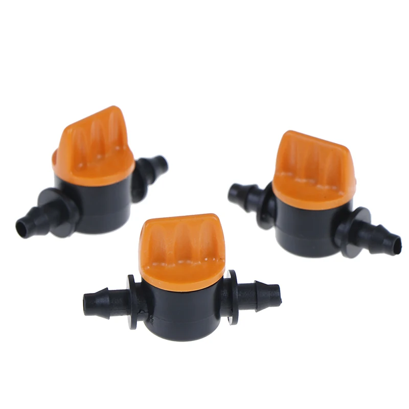 10 шт. мини-клапан с 4/7 мм шлангом для орошения сада клапан управления потоком воды