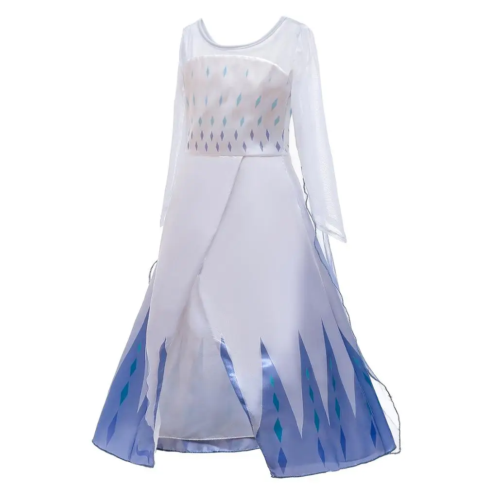 Girls Dress Summer 2 Elsa Dresses For Costume Elegant Princess Carnival Cosplay Party Children Clothing 3 8 10 YearS | Детская одежда и