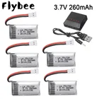 3,7 V 260mAh литий-полимерный Батарея с X5 Зарядное устройство для Eachine H8 для JJRC H8 мини-Квадрокоптер с дистанционным управлением Дрон часть H8 Дрон Запчасти 3,7 V Батарея