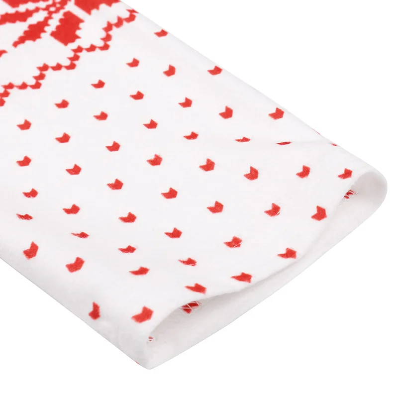 

Christmas Ladies Sexy Long Sleeve Dress Girls Temperament Elk Snowflake Printing Round Collar Knitted Short Skirt