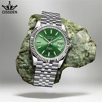 cissden new luxury brand sapphire crystal nh35a sports mechanical self winding watch mens watch stainless steel 100m waterproof