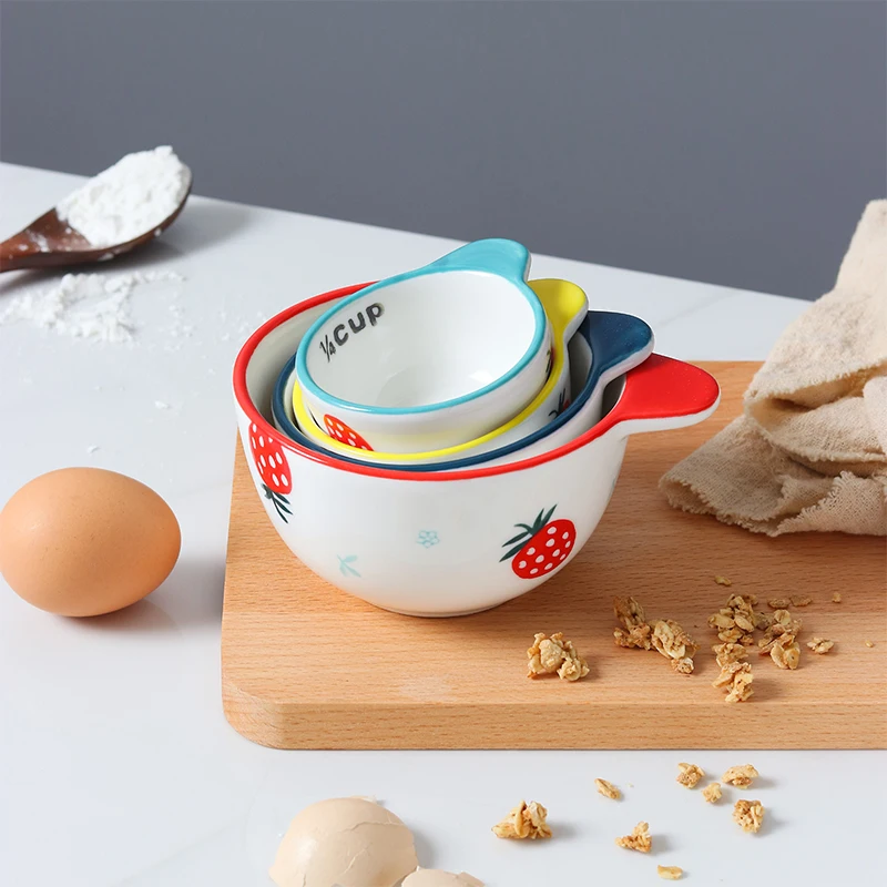 Комплект из 4 предметов керамическая мерная чашка чаша Кухня выпечки набор чаш