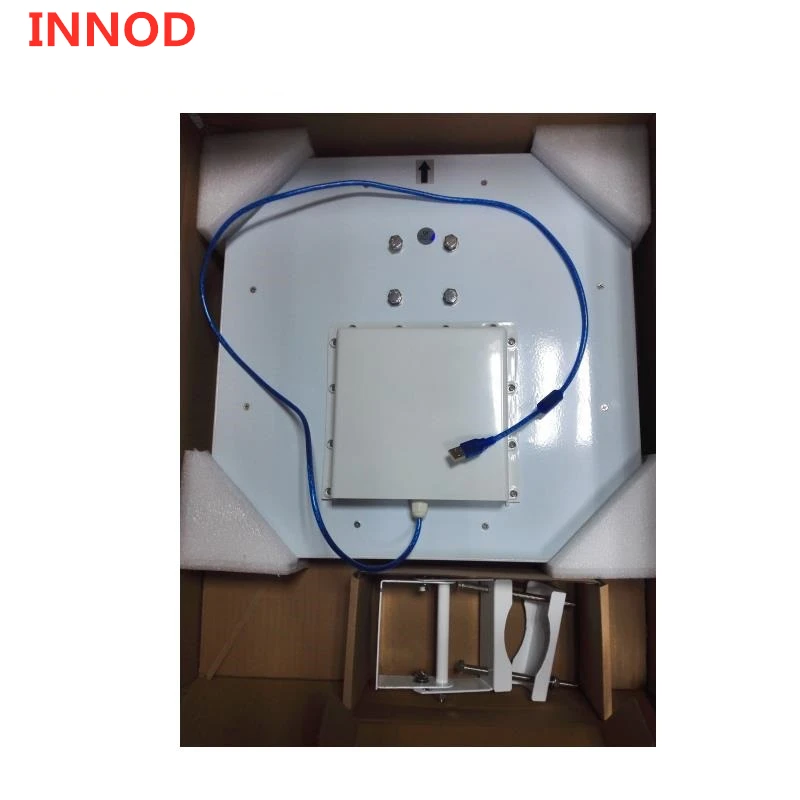 1-15 метров RS232 Wiegand26 интегрированная линейная поляризация 12dbi uhf rfid антенный считыватель дешевые Пассивные rfid считыватели