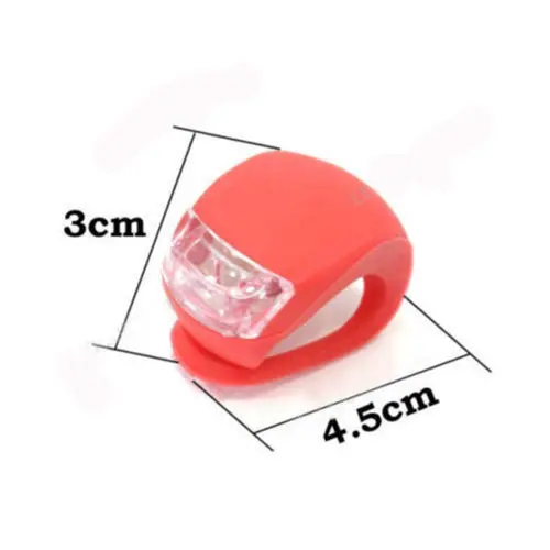 1 шт. силиконовый USB Перезаряжаемый предупреждающий светильник задний фонарь