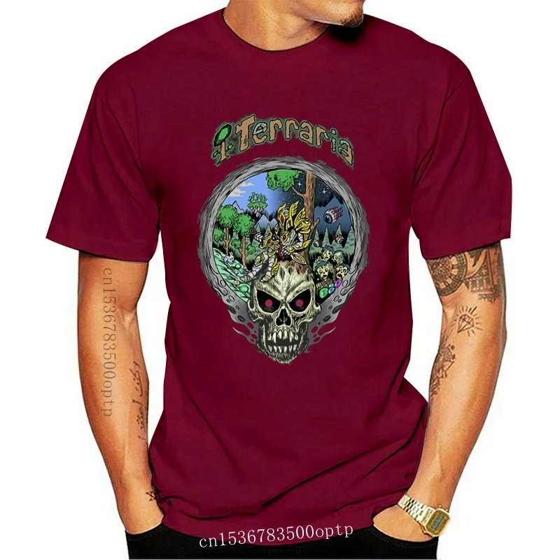 

Black Shirt Mens Women Terraria T-Shirt Terraria Time Size S 3XL