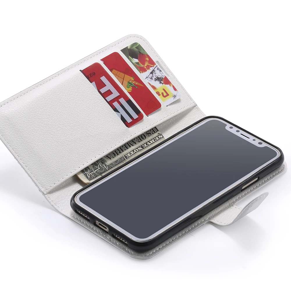 Чехол Кошелек со стразами и откидной крышкой из искусственной кожи с подставкой