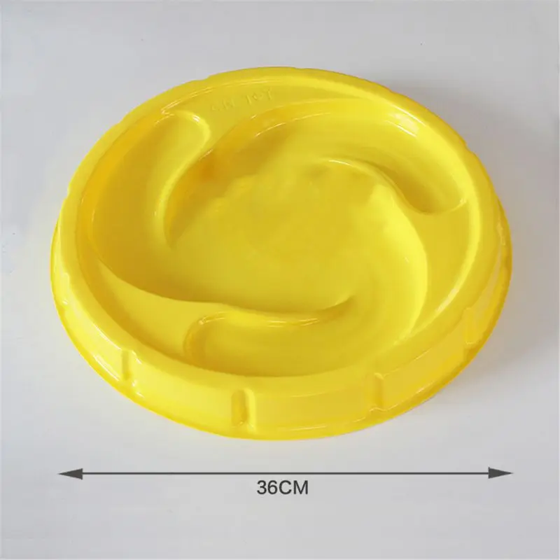 

85DE 2pcs Yellow Arena Disk For Beyblad Burst Gyro Exciting Duel Spinning Tops Stadium Battle Plate Toy Accessories Boys Gift