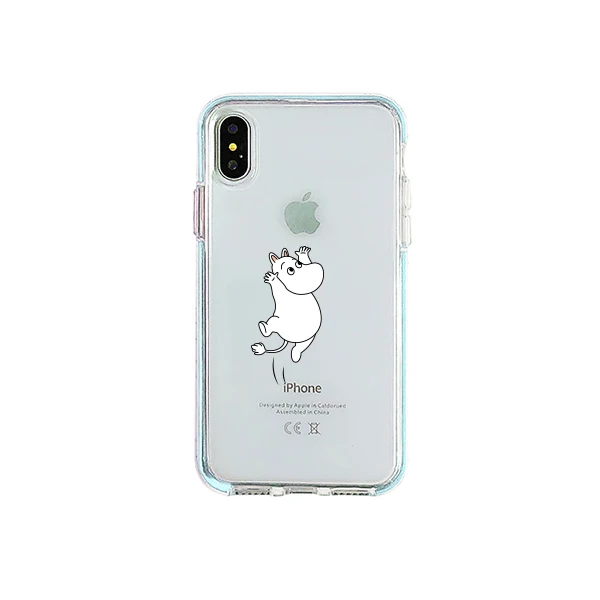 1 Японский милый Аниме Doraemon Moomin Красочные края чехол для телефона для iphone 11 pro X XS Max Xr 7 8 6 6s plus прозрачный мягкий силиконовый чехол - Цвет: 1