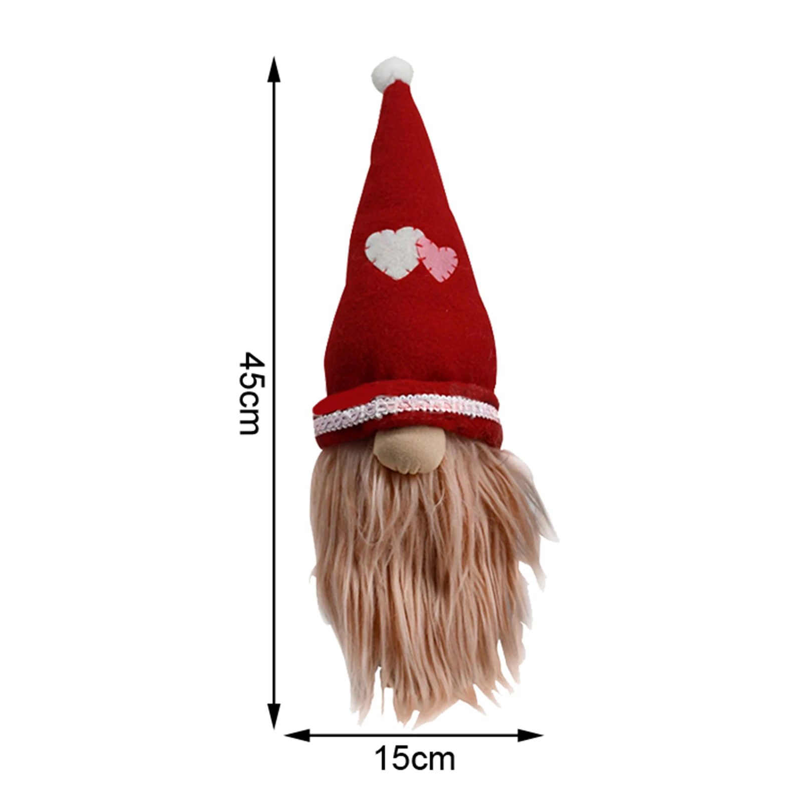 

Valentine's Day Love Faceless Doll Handmade Swedish Tomte Norway Nisse Plushie Elf OrnamentsLove Doll Wedding Decoration Scene