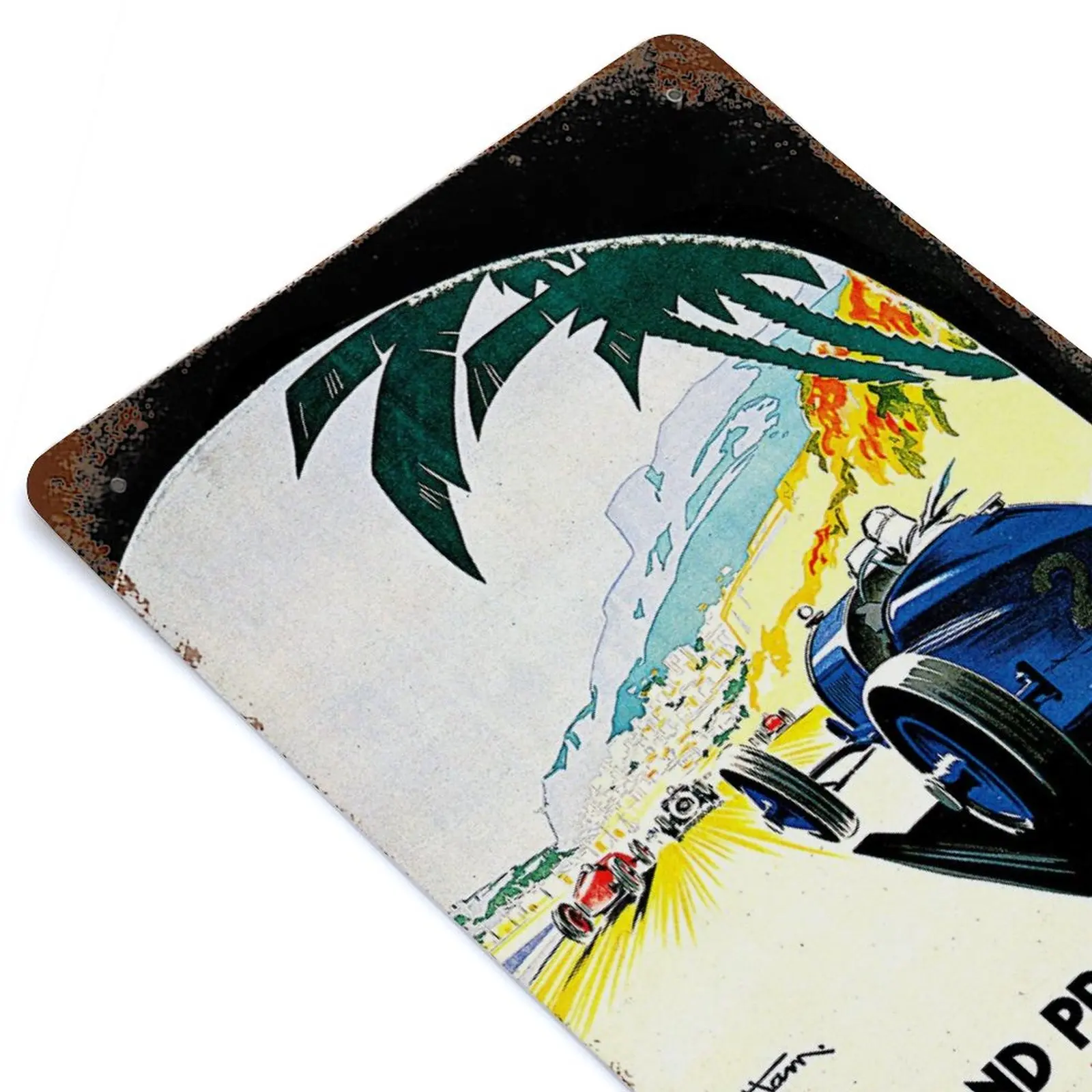 

Monaco Grand Prix 1934 Printed Vintage Metal Poster Home Pub Bar Garage Wall Decoration Tin Sign Plaque Decor