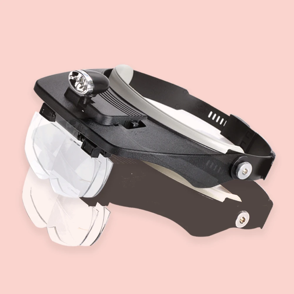 Увеличительные очки Регулируемые светодиодные с 5 линзами 1.0X 1.5X 2.0X 2.5X 3.5X |