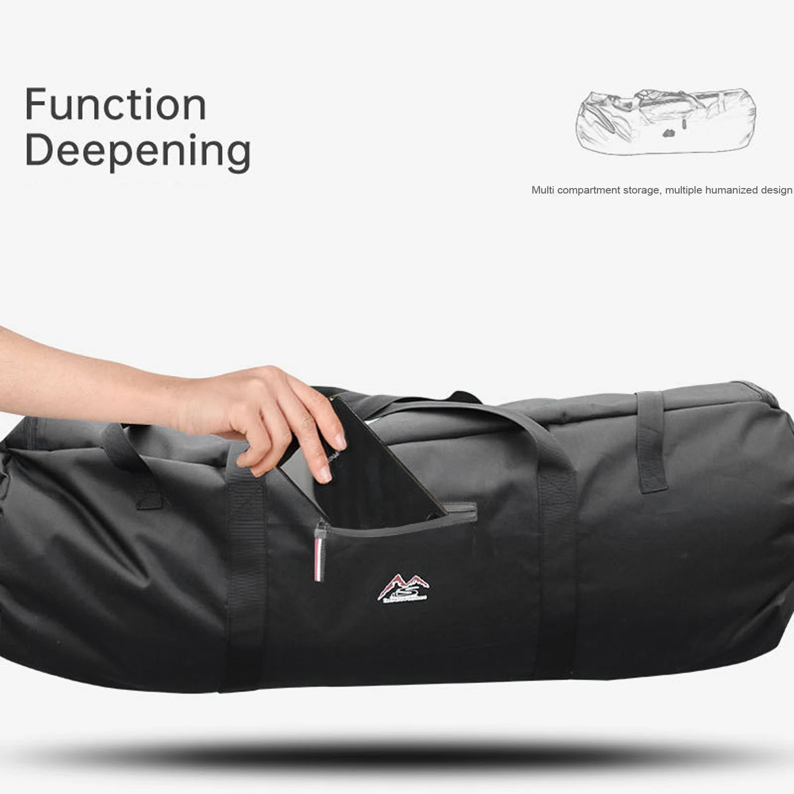 

Folding Tent Bag with Adjustable Webbing Buckle Anti-theft Deduction Outdoor Storage