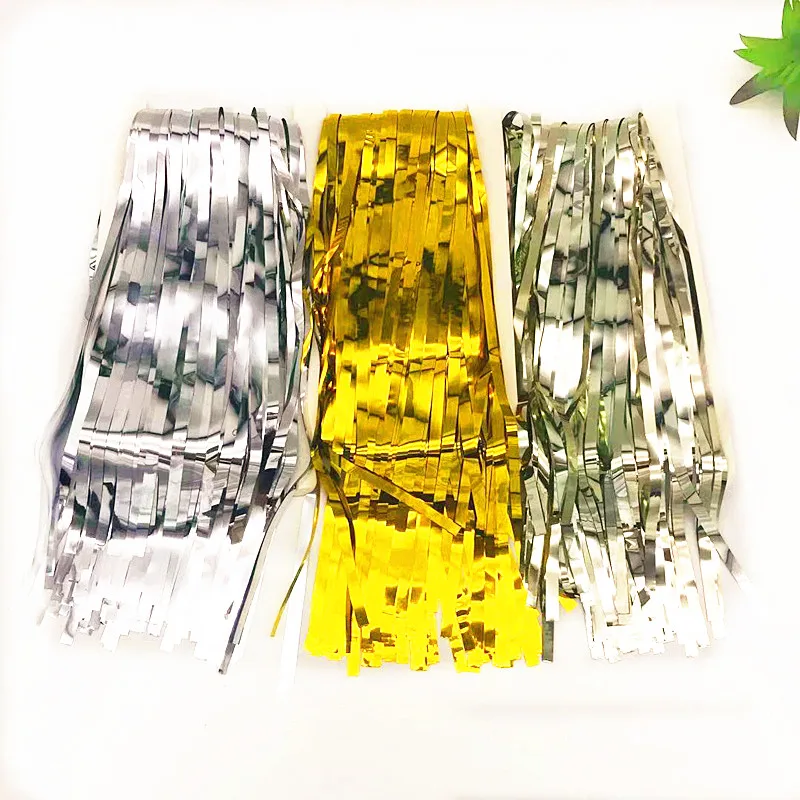 Супер яркие плотные дождевые занавески 1 м * 2 3 вечерние украшения супер высокое