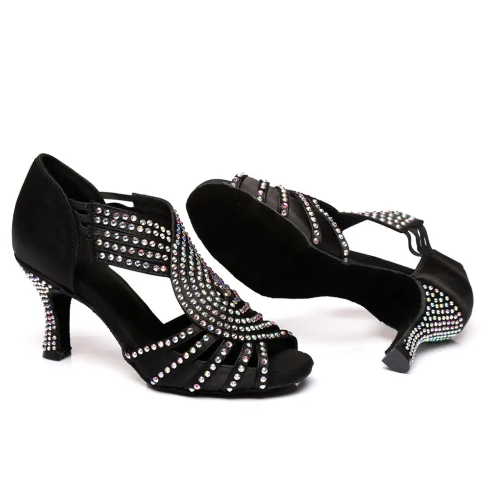 HROYL/Новинка Женская обувь для латинских танцев Обувь бальных Танцевальная на