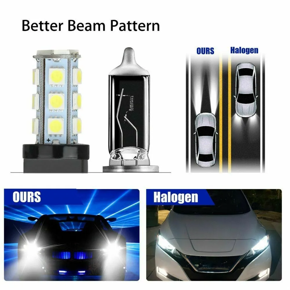 10x3157 3156 супер белый 18SMD светодиодный фонарь заднего хода стоп-сигнал лампы 6000K
