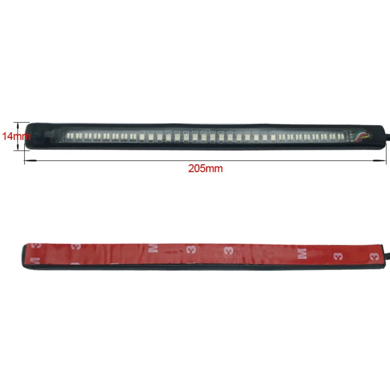 Световая полоса для мотоцикла задний стоп сигнал поворота подсветка номерного