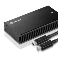 Thunderbolt 3 40Gbps NVME M.2 SSD Enclosure 4TB Aluminum USB C Box SSD Case 40Gbps Thunderbolt 3 C to C Cable For Laptop Desktop