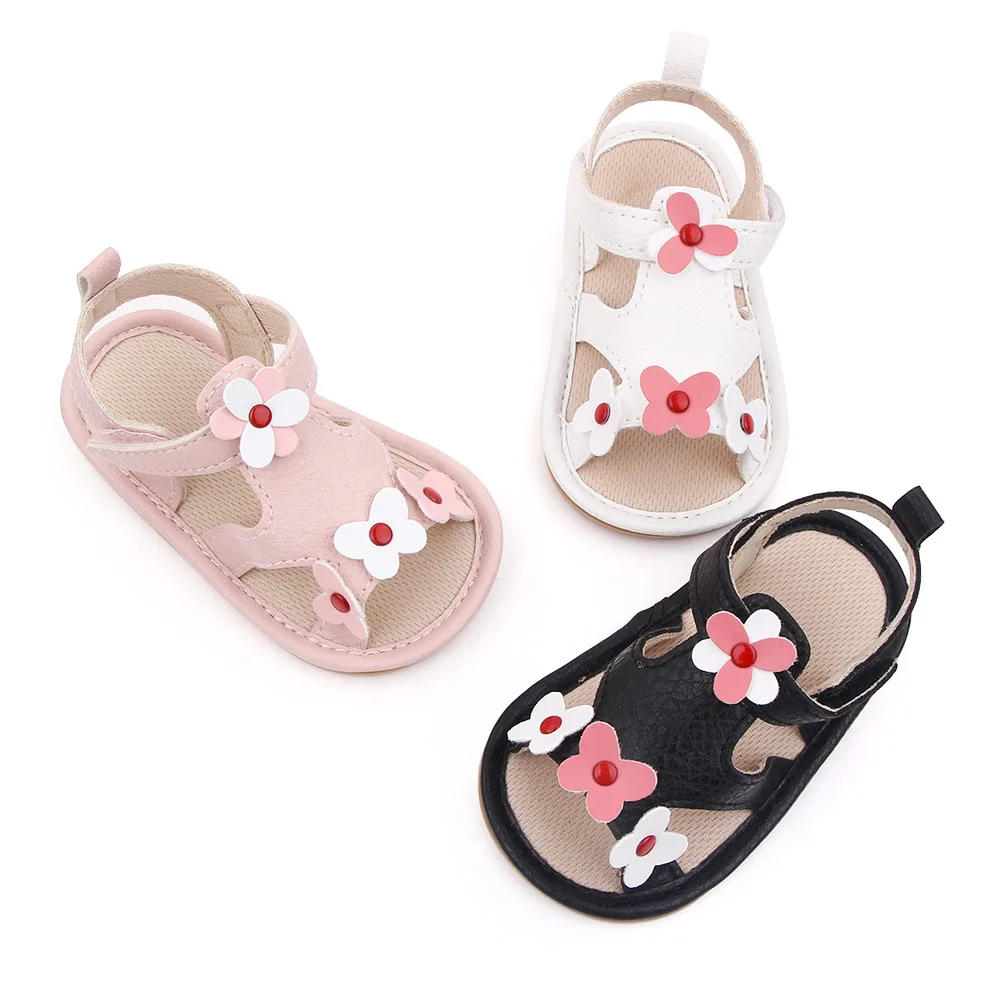 

Summer Baby Shoes Girls Leisure Sports 0-1 Year Sandals Soft Bottom Non-Slip Toddler Shoes