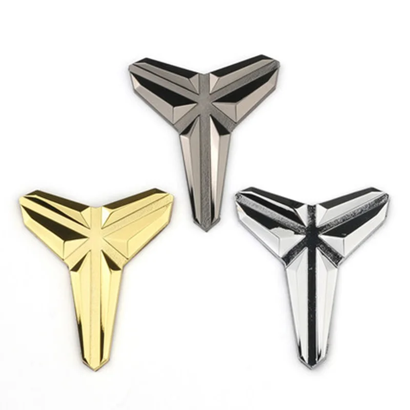 Золотистая/Серебристая/бронзовая Металлическая Автомобильная наклейка с