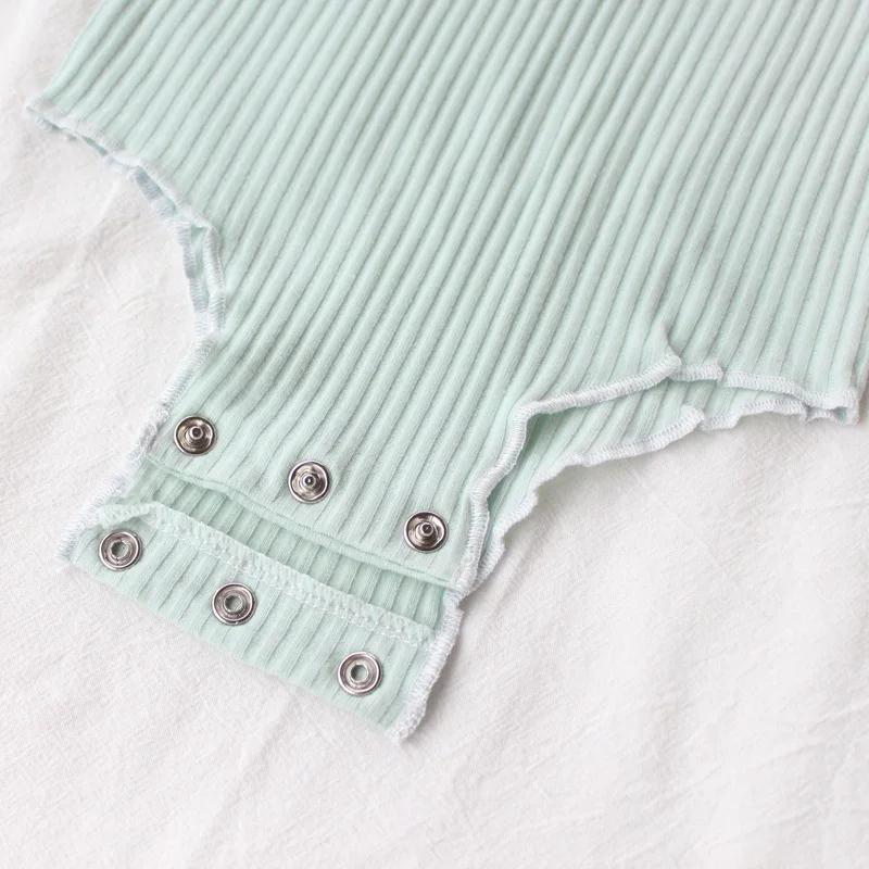 Летние трикотажные Комбинезоны для маленьких девочек Хлопковая одежда