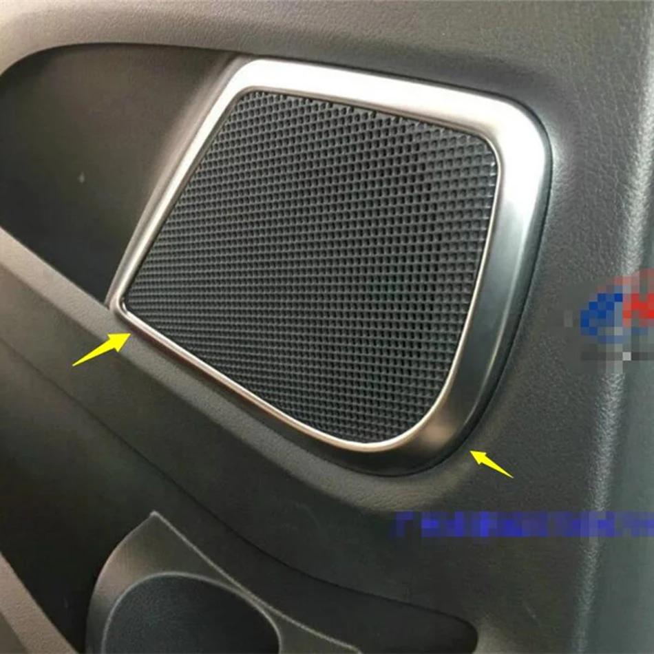 Yimaautotrims Автомобильная дверь стерео динамик Звуковая крышка отделка 4 шт. подходит