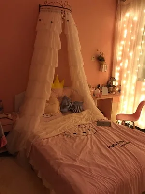 

Customized Multi-layer Ruffled Lace Tulle Curtain for Girl's Bedroom Semi-shade White/green/pink Sheer Curtains for Living Room