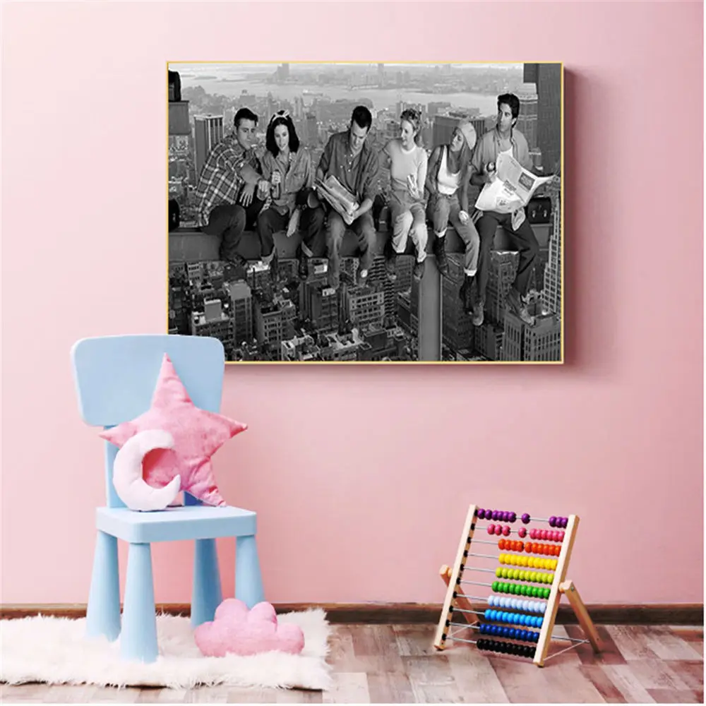 Оригинальная матерчатая постер из шелковой ткани Гостиная Плакаты ТВ Шоу друзья