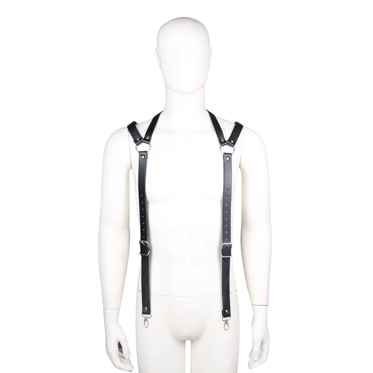 

Harness Mens Bondage Leather Harness Men Rivet Studs Body Male Adjustable Exotic Strap Role Play Fetish Rave Costumes Clubwear
