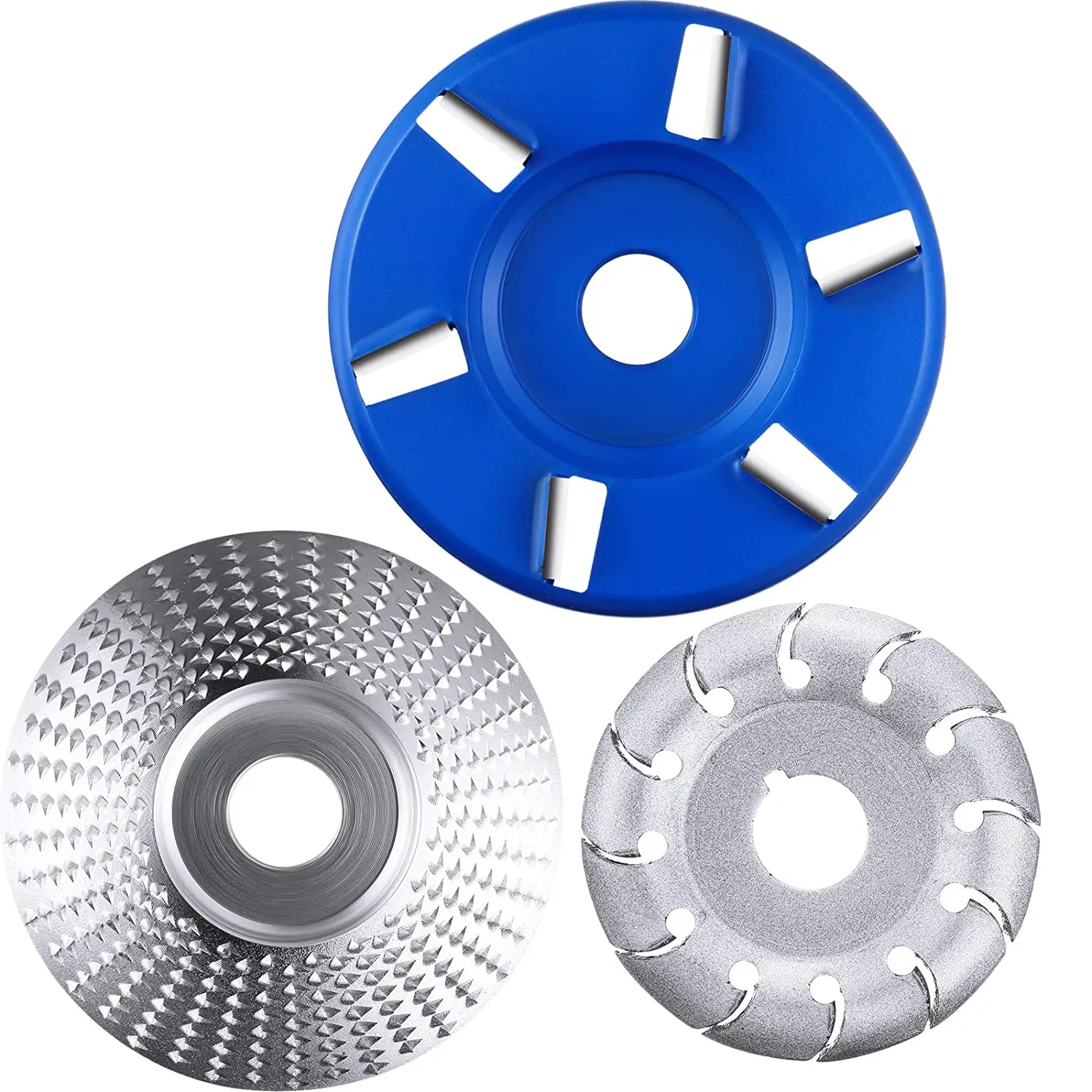 

12 Teeth Wood Polishing Shaping Disc and Wood Turbo Carving Disc 6T Sanding Carving Grinding Wheel Plate Angel Grinding Disc