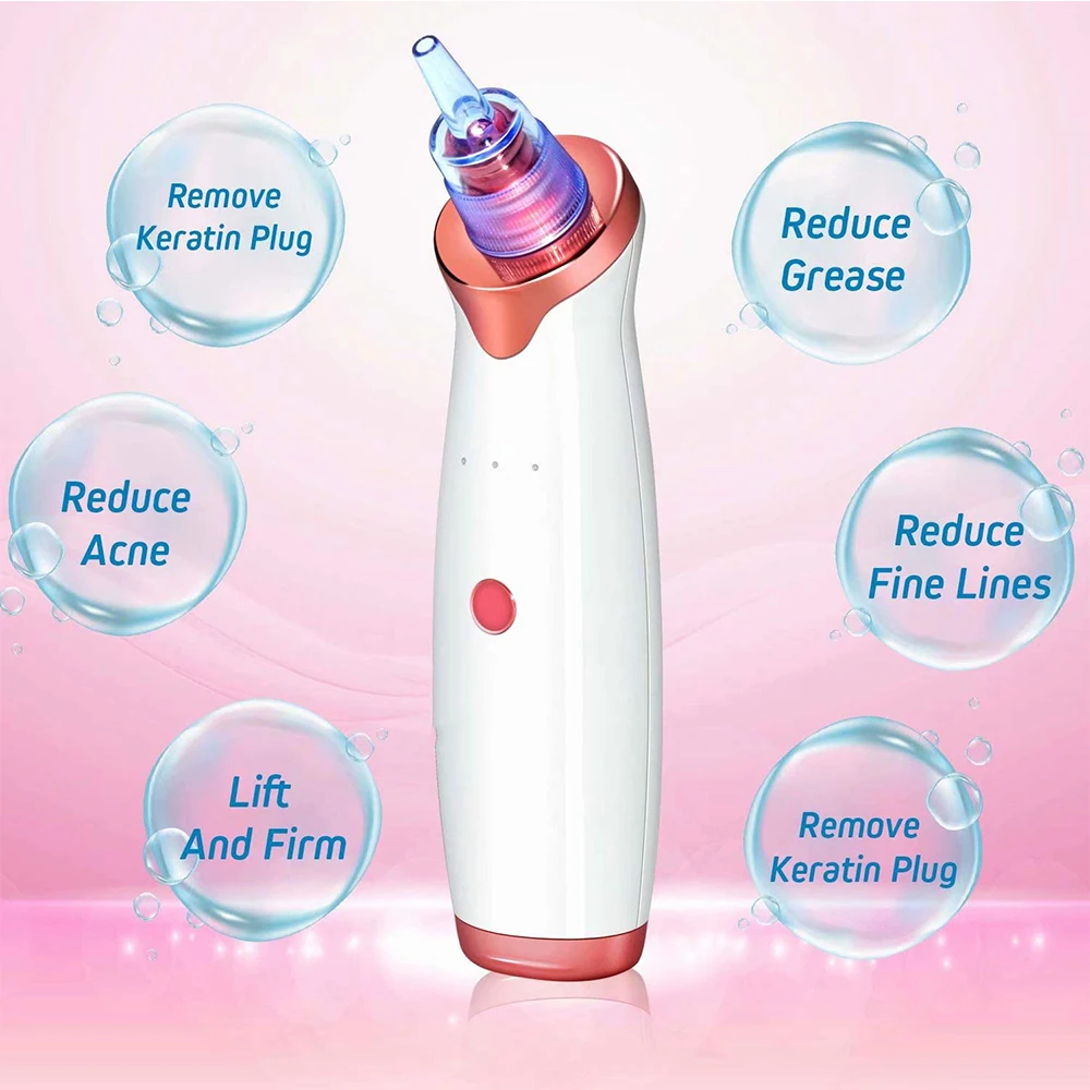 Вакуумное устройство для удаления черных точек на лице с 5 щупами|Устройство